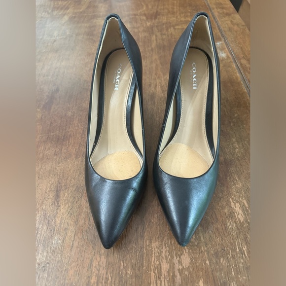 Black Coach Pumps Size 8.5 - Picture 1 of 4